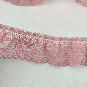 Vintage Lace Trim St. Louis Trimming Dusty Pink 1.5" x 4yards + 20"